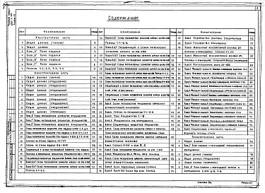 Состав фльбома. Типовой проект П-1-277Альбом 13 Архитектурные решения, конструкции железобетонные ниже отм. 0.000. Технология. Вариант с помещениями вспомогательного назначения, приспособленными под убежище