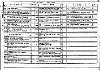 Состав альбома. Типовой проект 252-3-48.85Альбом 9 Инженерно-техническое оборудование