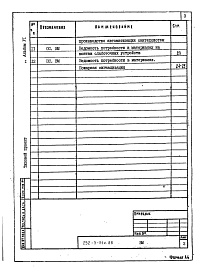 Состав альбома. Типовой проект 252-3-51с.86Альбом 6 Ведомости потребности материалов