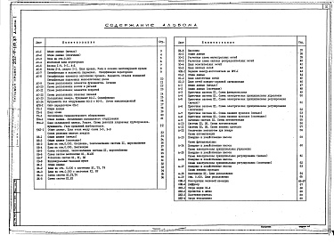 Состав фльбома. Типовой проект 252-9-119.87Альбом 1 Архитектурно-строительные и технологические части. Инженерно-техническое оборудование