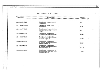 Состав фльбома. Типовой проект 252-9-119.87Альбом 5  Спецификации оборудования