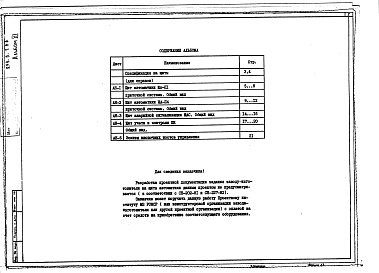 Состав альбома. Типовой проект 254-6-7.86Альбом 11 Общие виды щитов автоматики