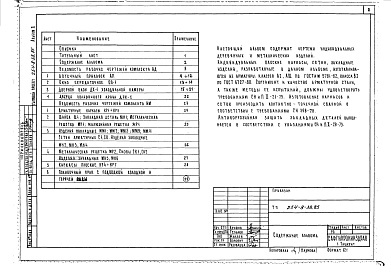 Состав альбома. Типовой проект 254-8-38.85Альбом 2 Изделия заводского изготовления