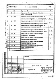 Состав альбома. Типовой проект 254-8-38.85Альбом 4 Ведомости потребности в материалах