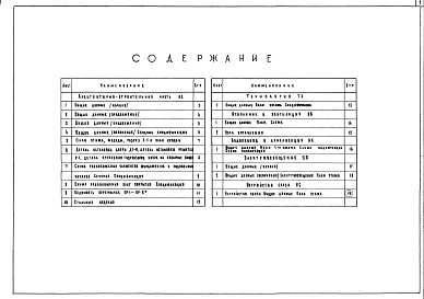 Состав альбома. Типовой проект 254-9-73Альбом 1 Чертежи архитектурно-строительные, технологические, инженерного оборудования