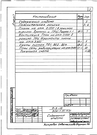 Состав альбома. Типовой проект 503-1-85.13.91Альбом 7 Проектная документация по переводу помещений здания гаража на режим ПРУ      