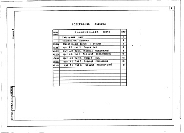 Состав альбома. Типовой проект 503-7-12.88Альбом 6 Задание заводу-изготовителю