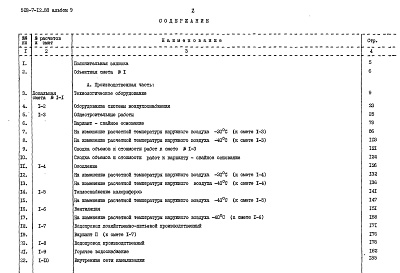 Состав альбома. Типовой проект 503-7-12.88Альбом 9 Сметы