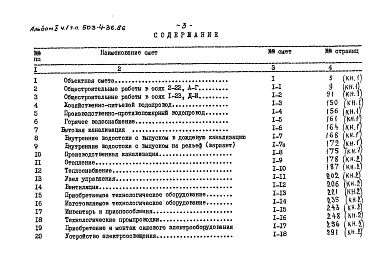 Состав альбома. Типовой проект 503-4-36.86Альбом 10 Сметы Части 1, 2