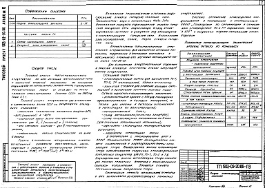 Состав фльбома. Типовой проект 503-02-20.86Альбом 0 Общая пояснительная записка. Схема генерального плана