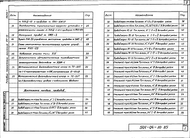 Состав альбома. Типовой проект 501-04-10.85Альбом 1 Пояснительная записка. Схемы секционирования. Линейное оборудование. Монтажные кривые проводов