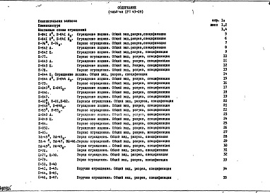 Состав фльбома. Шифр 1РС 43-09Альбом 1 Рабочие чертежи
