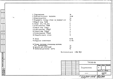 Состав фльбома. Шифр 7РС 05101Альбом 1 Рабочие чертежи