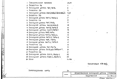 Состав фльбома. Шифр РС9903 ШтампованныеАльбом 1 Рабочие чертежи