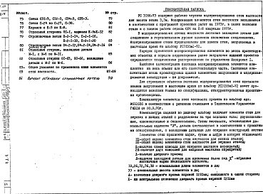 Состав фльбома. Шифр РС3166-73 СтеныАльбом 1 Рабочие чертежи