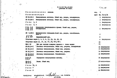 Состав фльбома. Шифр РС6803 МеталлическиеАльбом 1 Рабочие чертежи