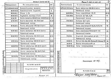 Состав фльбома. Шифр РС74109 ПанелиАльбом 1 Рабочие чертежи