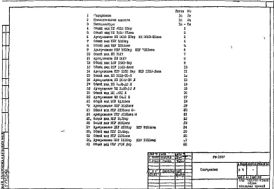 Состав фльбома. Шифр РМ-1637 КерамзитобетонныеАльбом 1 Рабочие чертежи