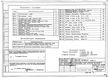 Состав фльбома. Типовой проект 91-024/1Альбом 6 Часть 3 Водоснабжение, канализация, водосток, газоснабжение