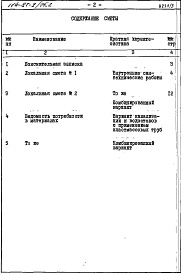 Состав фльбома. Типовой проект 114-87-2/75.2(П-3-1050)Альбом 3 Сметы и ведомости потребности в материалах для варианта внутренней канализации и водостоков с применением пластмассовых труб 