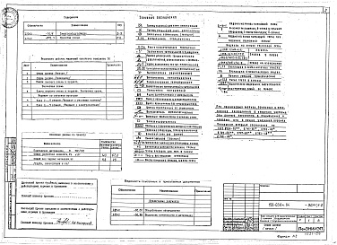 Состав альбома. Типовой проект 123-036м.84Альбом 5 Электрооборудование. Вариант с газовыми плитами (часть 4, раздел 4-1)