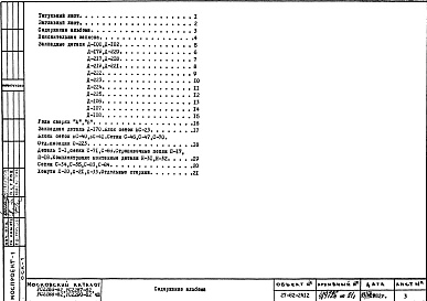 Состав фльбома. Шифр РС 2286-82,РС2287-82,РС2288-82,РС2290-82Альбом 1 Рабочие чертежи Часть 1, 2, 3