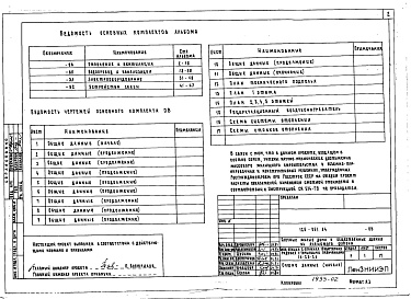 Состав фльбома. Типовой проект 126-061.84Альбом 2 Отопление и вентиляция. Водопровод и канализация. Электрооборудование. Устройство связи