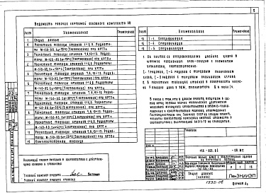 Состав альбома. Типовой проект 126-063.84Альбом 2 Часть 1. Отопление и вентиляция. Материалы для проектирования