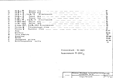 Состав фльбома. Шифр РС 4103Альбом 1 Рабочие чертежи 