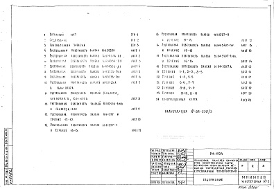 Состав фльбома. Шифр РМ 1824Альбом 1 Рабочие чертежи 