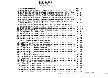 Состав фльбома. Шифр РМ-1372 СпециальныеАльбом 1 Рабочие чертежи Дополнение 1
