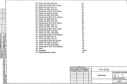 Состав фльбома. Шифр РМ 1639Альбом 1 Рабочие чертежи 