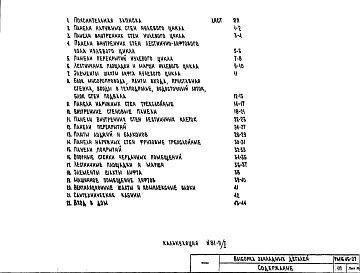 Состав фльбома. Шифр РМ 1645-07Альбом 1 Выборка закладных деталей