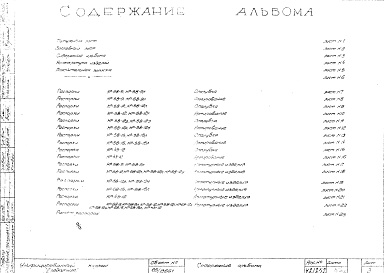 Состав фльбома. Шифр Сборные железобетонныеАльбом 4 Распорки. Рабочие чертежи. Редакция 3. Шифр 65/13551