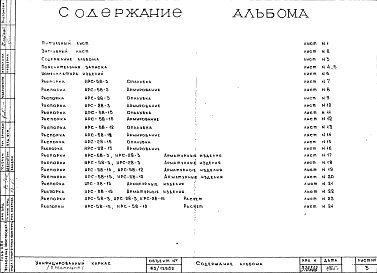 Состав фльбома. Шифр Сборные железобетонныеАльбом 10 Распорки сантехнические. Рабочие чертежи. Редакция 2. Шифр 65/12982