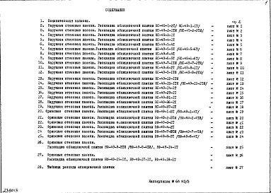 Состав альбома. Шифр НК-164-04Д НаружныеАльбом 2 Рабочие чертежи Часть 1 и 2. Дополнение № 1 Раскладка облицовочной плитки