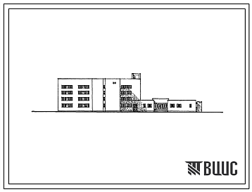 Фасады Типовой проект 164-80-89.87 Общежитие на 200 мест для учащихся ПТУ (со стенами из кирпича)
