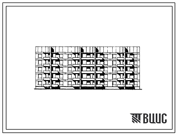 Фасады Типовой проект 81-014.84 Блок-секция 5-этажная 65-квартирная для малосемейных