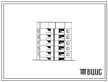 Фасады Типовой проект 135-0270с.13.86 5-этажная поворотная блок-вставка с внутренним углом 120 для Бурятской АССР