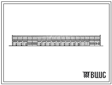 Фасады Типовой проект 503-1-41с.86 Производственный корпус автотранспортного предприятия на 300 грузовых автомобилей (для южных районов)