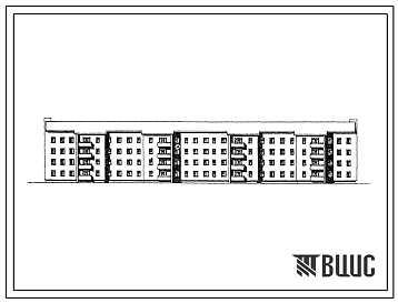 Фасады Типовой проект 114-202-16/2 4-этажный 4-секционный 48-квартирный жилой дом
