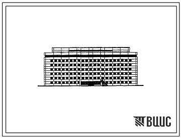 Фасады Типовой проект 5-80/1616 Терапевтический корпус на 300 коек