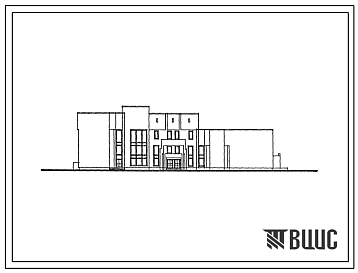 Фасады Типовой проект 264-20-92.87 Здание райкома КПСС (стены кирпичные). Тип 1А