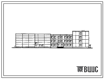 Фасады Типовой проект 231-1-130.85 Универсальный учебный и общественно-бытовой корпус для ПТУ на 960 учащихся (в конструкциях серии 1.090.1-1)