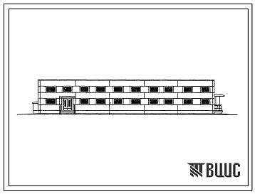 Фасады Типовой проект 416-4-103.85 Бытовое здание на 150 человек для ремонтных цехов системы Госкомсельхозтехника СССР