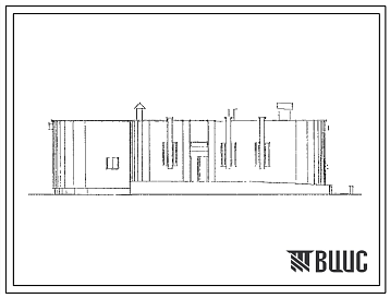 Фасады Типовой проект 705-4-88.84 Склад ЛВЖ станции переливания крови II категории