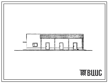 Фасады Типовой проект 701-4-132.85 Холодильник одноэтажный емкостью 60 т (с вариантом охлаждающих батарей из стеклянных труб)