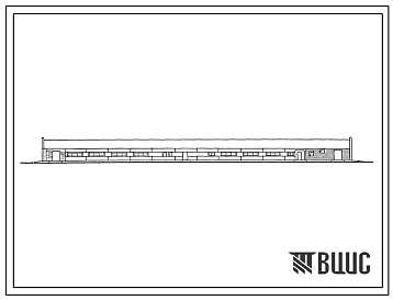 Фасады Типовой проект 801-2-52.85 Коровник на 200 коров привязного содержания. Доение - в молокопровод или в доильные ведра. Раздача кормов и удаление навоза – транспортерами. Размеры здания - 18x84 м. Расчетная температура: -20, -30, 40°С. Стены - панельные лег