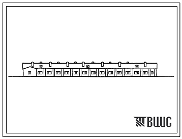 Фасады Типовой проект 801-4-105.86 Здание на 250 голов молодняка крупного рогатого скота привязного содержания. Содержание - от 12 до 16 месяцев. Раздача кормов – мобильная. Удаление навоза – транспортерами. Размеры здания - 21x72 м. Расчетная температура: -30,