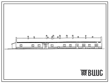 Фасады Типовой проект 801-9-55.13.89 Блок подсобных объектов для фермы ремонтного молодняка КРС на 800 голов. Для Западной Сибири